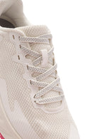 Kadın Beyaz Bağcıklı Kalın Tabanlı Kumaş Sneaker | Derimod Kadın Beyaz Bağcıklı Kalın Tabanlı Kumaş Sneaker | Derimod