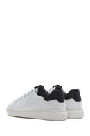 Erkek Beyaz Bağcıklı Deri Sneaker | Derimod Erkek Beyaz Bağcıklı Deri Sneaker | Derimod