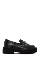Women's Black Buckle Detailed Masculine Loafer | Derimod Women's Black Buckle Detailed Masculine Loafer | Derimod