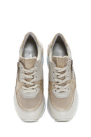 Women's Leather High Sole Sneaker | Derimod Women's Leather High Sole Sneaker | Derimod