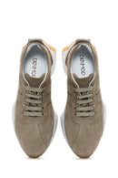 Women's Leather Suede Sneaker | Derimod Women's Leather Suede Sneaker | Derimod