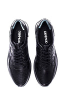 Men's Leather Patterned Sneaker | Derimod Men's Leather Patterned Sneaker | Derimod