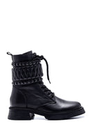 Women's Leather Stone Detailed Boots | Derimod Women's Leather Stone Detailed Boots | Derimod