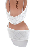 Women's Leather Capione Detailed Heeled Slippers | Derimod Women's Leather Capione Detailed Heeled Slippers | Derimod