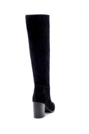 Women's Suede Heeled Boots | Derimod Women's Suede Heeled Boots | Derimod