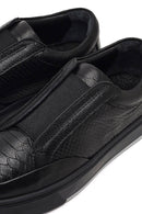 Men's Black Leather Sneaker | Derimod Men's Black Leather Sneaker | Derimod