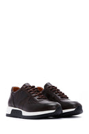 Erkek Kahverengi Bağcıklı Deri Casual Sneaker | Derimod Erkek Kahverengi Bağcıklı Deri Casual Sneaker | Derimod