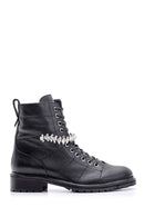 Women's Stone Leather Boots | Derimod Women's Stone Leather Boots | Derimod