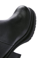 Women's Black Leather Platform Heeled Boots | Derimod Women's Black Leather Platform Heeled Boots | Derimod