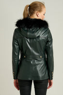 Diva Women's Leather Jacket | Derimod Diva Women's Leather Jacket | Derimod