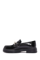 Women's Black Buckle Detailed Leather Masculine Loafer | Derimod Women's Black Buckle Detailed Leather Masculine Loafer | Derimod