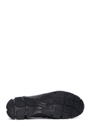 Men's Black Leather Casual Sneaker | Derimod Men's Black Leather Casual Sneaker | Derimod