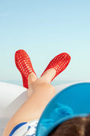 Women's Red Jelly Ballerina | Derimod Women's Red Jelly Ballerina | Derimod