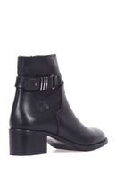 Women's Belted Leather Boots | Derimod Women's Belted Leather Boots | Derimod