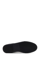 Erkek Siyah Bağcıklı Deri Sneaker | Derimod Erkek Siyah Bağcıklı Deri Sneaker | Derimod