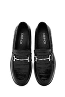 Kadın Siyah Deri Maskülen Loafer | Derimod Kadın Siyah Deri Maskülen Loafer | Derimod