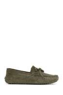 Men's Khaki Suede Leather Casual Loafer | Derimod Men's Khaki Suede Leather Casual Loafer | Derimod