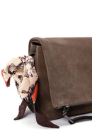 Woman Mink Suede Crossbody Bag | Derimod Woman Mink Suede Crossbody Bag | Derimod