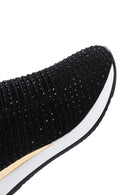 Derimod Zero Women's Black Thick Soled Stone Sneaker | Derimod Derimod Zero Women's Black Thick Soled Stone Sneaker | Derimod