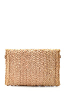 Women's Beige Straw Shoulder Bag | Derimod Women's Beige Straw Shoulder Bag | Derimod