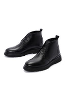 Men's Black Leather Casual Boots | Derimod Men's Black Leather Casual Boots | Derimod