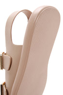 Kadın Bej Çift Tokalı Comfort Sandalet | Derimod Kadın Bej Çift Tokalı Comfort Sandalet | Derimod
