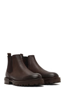 Men's Brown Leather Chelsea Boot | Derimod Men's Brown Leather Chelsea Boot | Derimod
