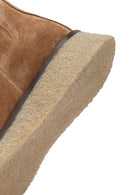 Women's Camel Thick-Soled Suede Leather Chelsea Boot | Derimod Women's Camel Thick-Soled Suede Leather Chelsea Boot | Derimod