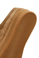 Women's Tan Suede Leather Masculine Shoes | Derimod Women's Tan Suede Leather Masculine Shoes | Derimod