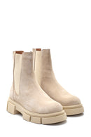 Women's Suede Thick Soled Chelsea Boots | Derimod Women's Suede Thick Soled Chelsea Boots | Derimod