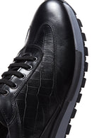 Erkek Siyah Deri Sneaker | Derimod Erkek Siyah Deri Sneaker | Derimod