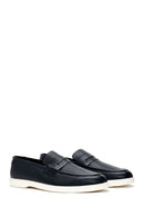 Erkek Lacivert Deri Loafer | Derimod Erkek Lacivert Deri Loafer | Derimod