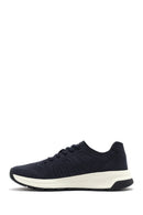 Erkek Lacivert Bağcıklı Nubuk Deri Sneaker | Derimod Erkek Lacivert Bağcıklı Nubuk Deri Sneaker | Derimod