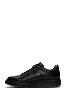 Erkek Siyah Deri Kalın Tabanlı Sneaker | Derimod Erkek Siyah Deri Kalın Tabanlı Sneaker | Derimod