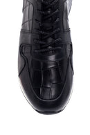 Men's Leather Patterned Sneaker | Derimod Men's Leather Patterned Sneaker | Derimod