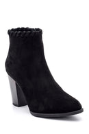 Women's Suede Heeled Boots | Derimod Women's Suede Heeled Boots | Derimod