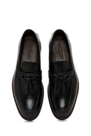 Erkek Siyah Deri Baskılı Casual Loafer | Derimod Erkek Siyah Deri Baskılı Casual Loafer | Derimod