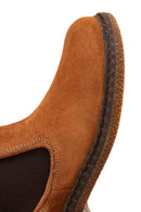 Women's Tan Suede Leather Chelsea Boots | Derimod Women's Tan Suede Leather Chelsea Boots | Derimod