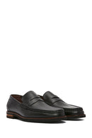 Erkek Siyah Deri Klasik Loafer | Derimod Erkek Siyah Deri Klasik Loafer | Derimod