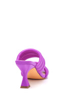 Women's Purple Heeled Slippers | Derimod Women's Purple Heeled Slippers | Derimod