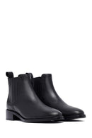 Woman Siyah Leather Chelsea Bot | Derimod Woman Siyah Leather Chelsea Bot | Derimod