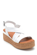 Women's Wedge Heel Leather Sandals | Derimod Women's Wedge Heel Leather Sandals | Derimod
