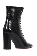 Women's Heeled Patent Leather Boots | Derimod Women's Heeled Patent Leather Boots | Derimod