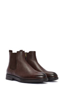 Men's Brown Leather Chelsea Boots | Derimod Men's Brown Leather Chelsea Boots | Derimod