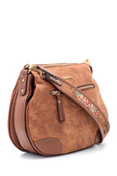Women's Nubuck Strap Detailed Crossbody Bag | Derimod Women's Nubuck Strap Detailed Crossbody Bag | Derimod