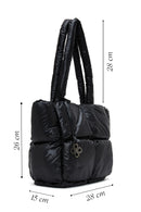 Women's Black Quilted Shoulder Bag | Derimod Women's Black Quilted Shoulder Bag | Derimod