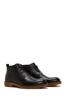 Men's Black Leather Casual Boots | Derimod Men's Black Leather Casual Boots | Derimod