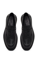 Erkek Siyah Kalın Tabanlı Deri Loafer | Derimod Erkek Siyah Kalın Tabanlı Deri Loafer | Derimod