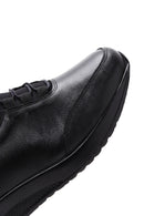 Women's Black Leather Casual Sneaker | Derimod Women's Black Leather Casual Sneaker | Derimod