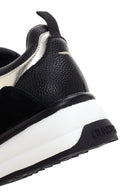 Alberto Guardiani Kadın Siyah Altın Louise Kalın Tabanlı Deri Sneaker | Derimod Alberto Guardiani Kadın Siyah Altın Louise Kalın Tabanlı Deri Sneaker | Derimod